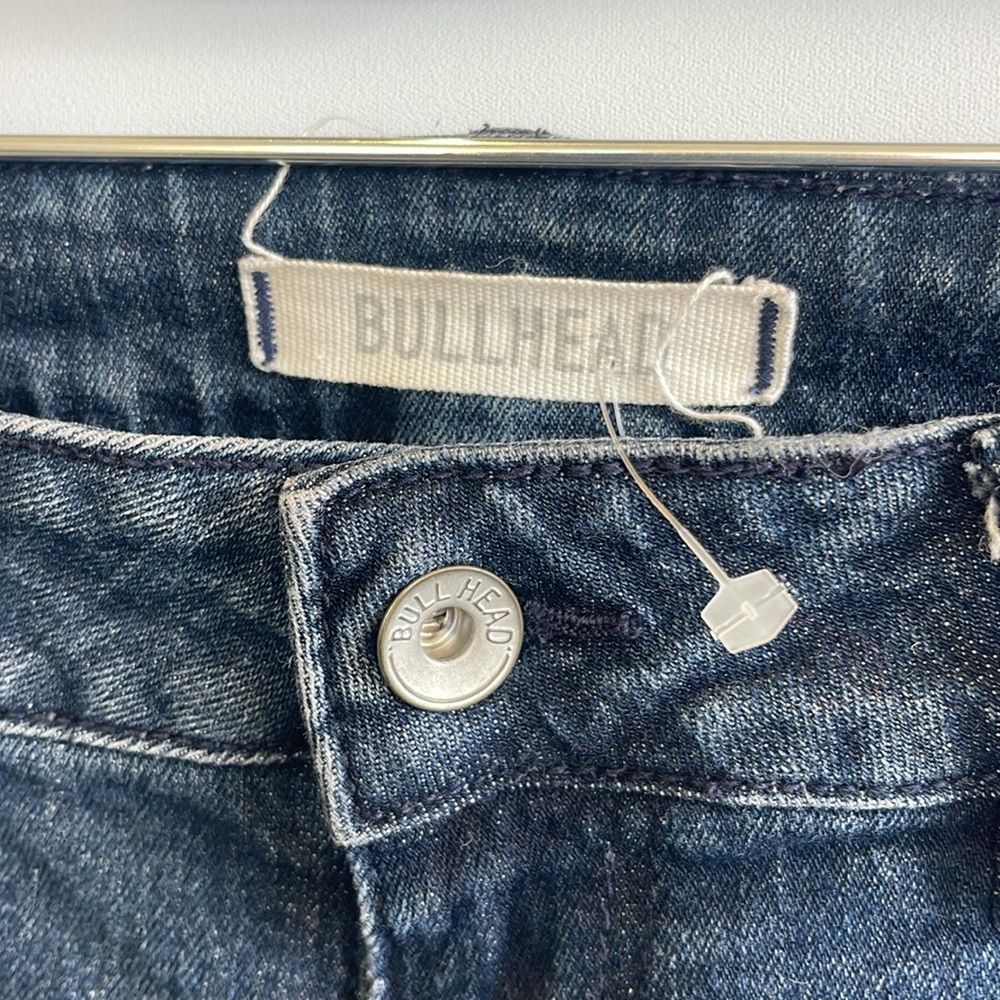 Bullhead Blue Jean Shorts Cuffed Hem Size 7 (Juniors) - Picture 2 of 4